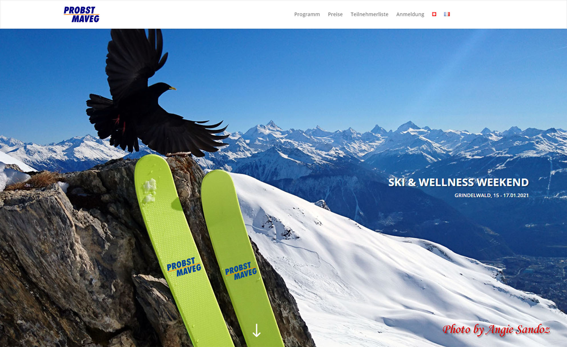 PM-Ski & Wellness weekend website